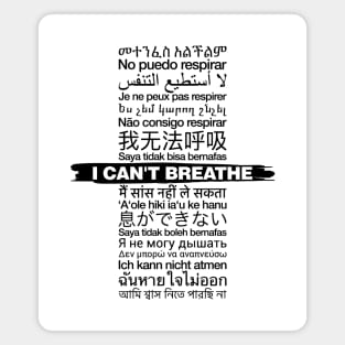 I Can't Breathe - Around the World Magnet